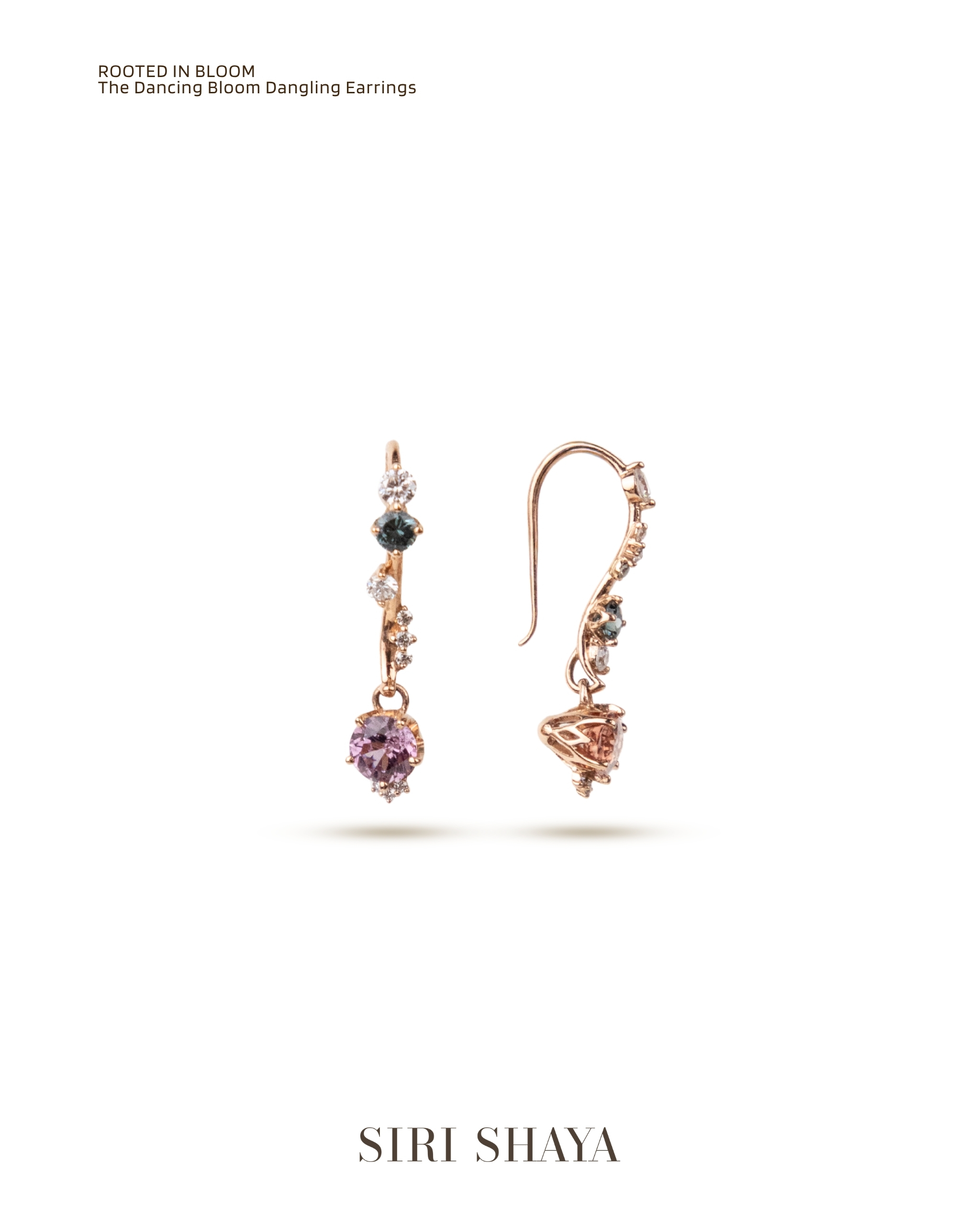 The Dancing Bloom Dangling Earrings